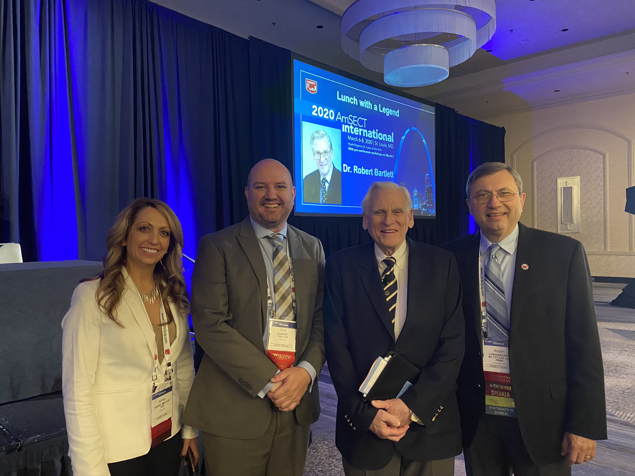 Dr. Bartlett at AmSECT International Conference with others